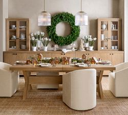 Modern Farmhouse Extending Dining Table (76&quot;-112&quot;)