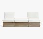 Indio Eucalyptus Modern Platform 3-Piece Modular Outdoor Sectional (91&quot;)