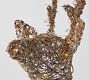 Lit Burlap Buck Tree Topper