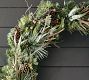 Lit Faux Tahoe Pine Wreath &amp; Garland
