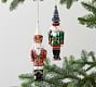 Mercury Glass Nutcracker Ornaments Set Of 2