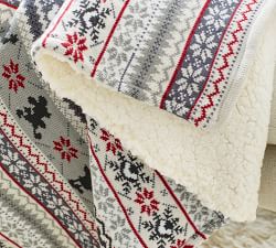 Disney Mickey Mouse Fair Isle Throw