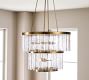 Kent Recycled Glass Tiered Chandelier (25&quot;)