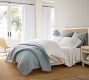 Pick-Stitch Handcrafted Cotton/Linen Quilted Sham