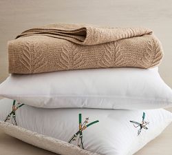 Alpine Ski Sherpa Comforter Sham