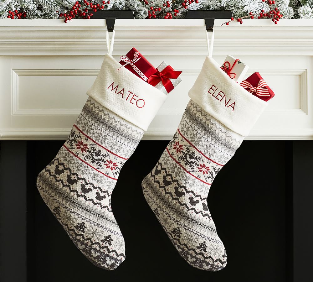 Mickey Mouse Faire Isle Stockings