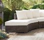 Huntington Wicker Rounded Outdoor Sectional (137&quot;)