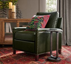 Elliot Tree Plaid Embroidered Pillow