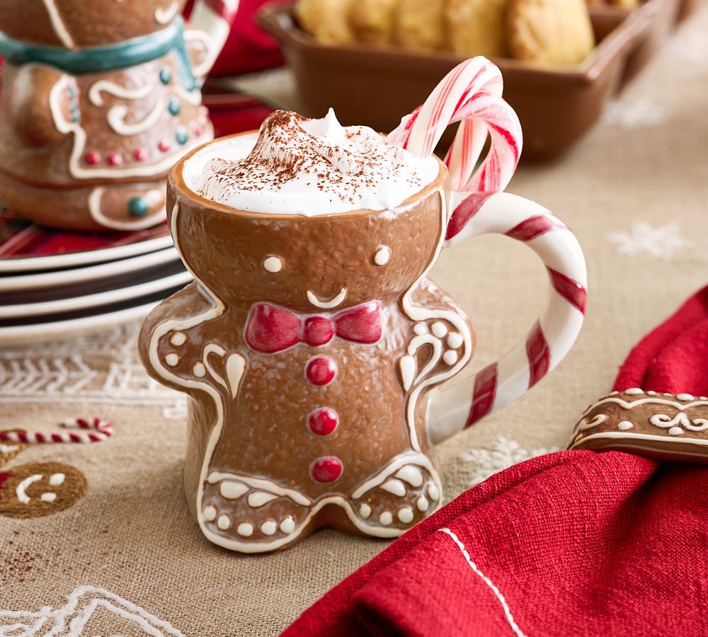 Gingerbread Stoneware Mugs