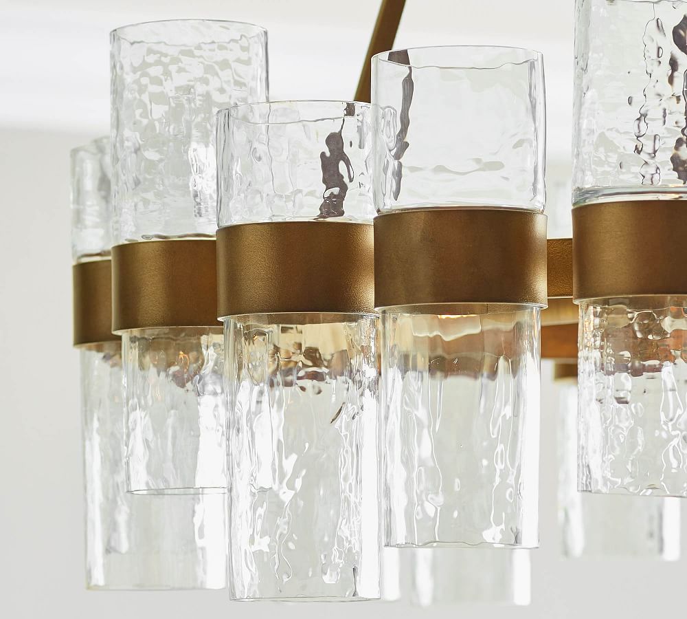 Penni 24" Recycled Glass Chandelier - Modern Lighting