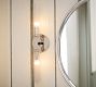 Cooper Ribbed Glass Double Tube Sconce (20&quot;)