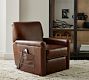 Irving Roll Arm Leather Power Lift Recliner
