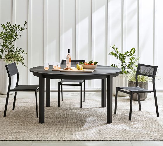 Malibu Metal Round Outdoor Dining Table (40")