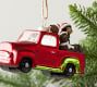 Mercury Glass Christmas Truck Ornaments