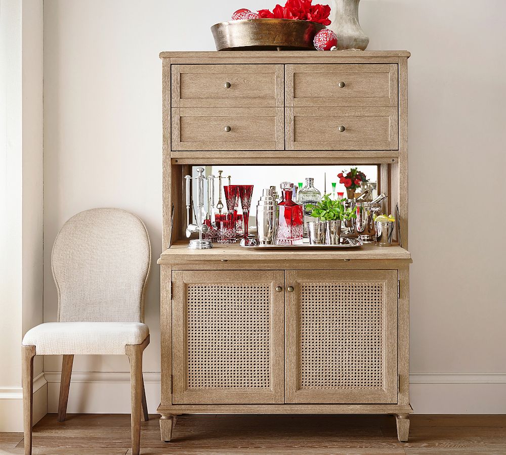 Sausalito Cane Bar Cabinet (41&quot;)
