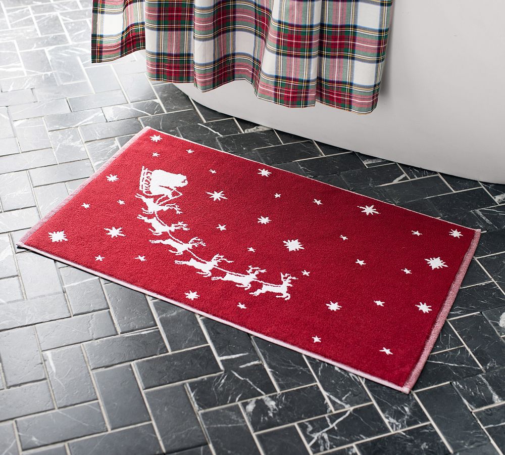 Sleigh Bell Jacquard Bath Rug
