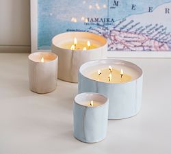 Textured Petal Candle - Bergamot &amp; Oakmoss