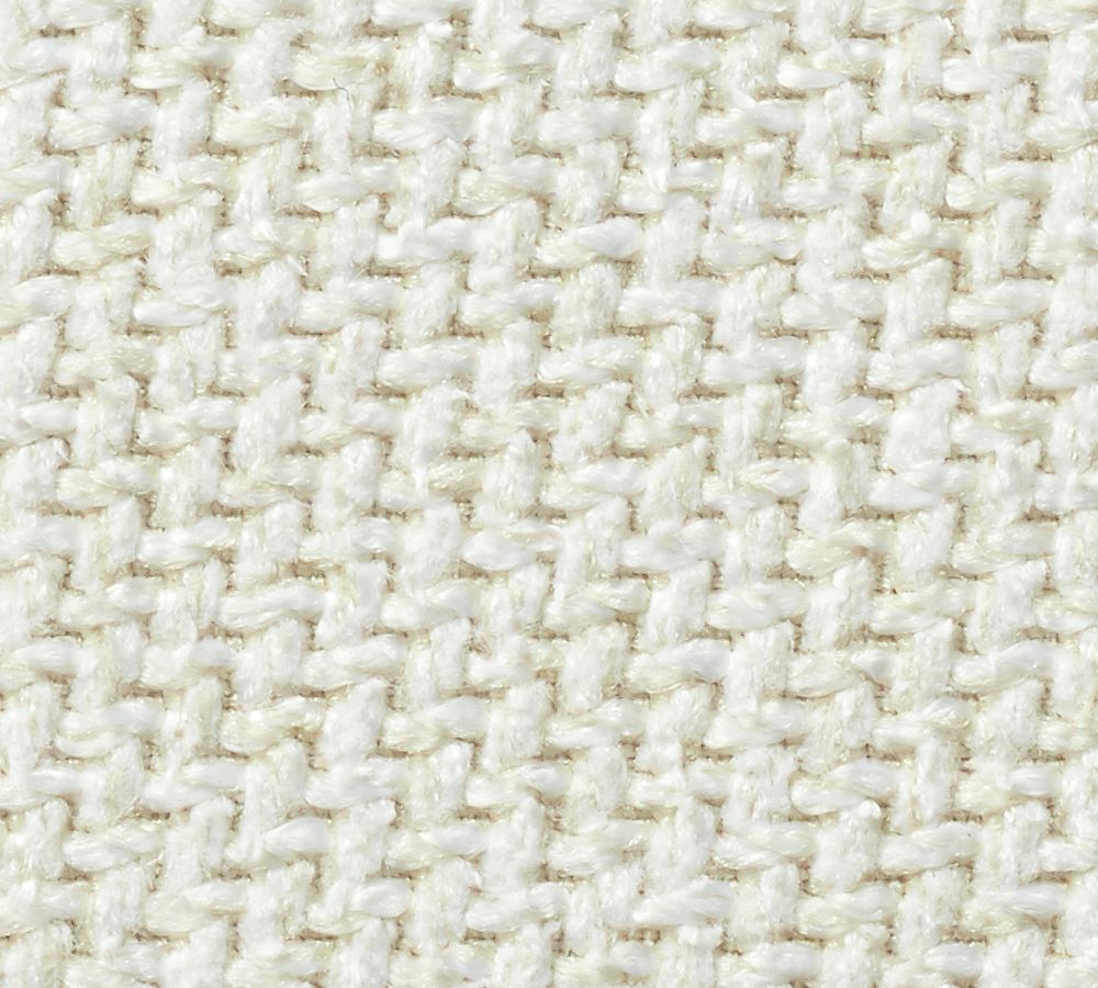Open Box: Cameron Modern Square Arm Upholstered Trundle Sleeper Sofa, 87" - Performance Heathered Basketweave - Alabaster White
