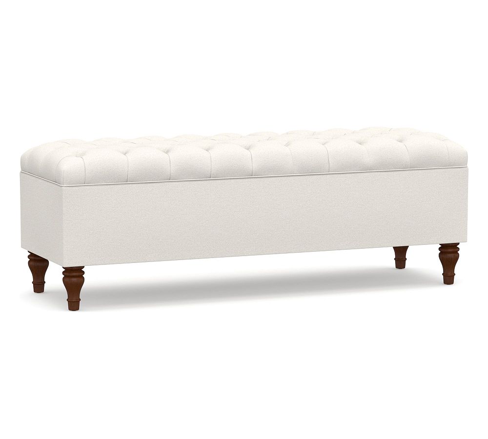 Lorraine Tufted Upholstered Queen Storage Bench (58")