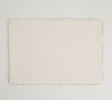 Mason Cotton Fringe Placemats, Set of 4 - Natural