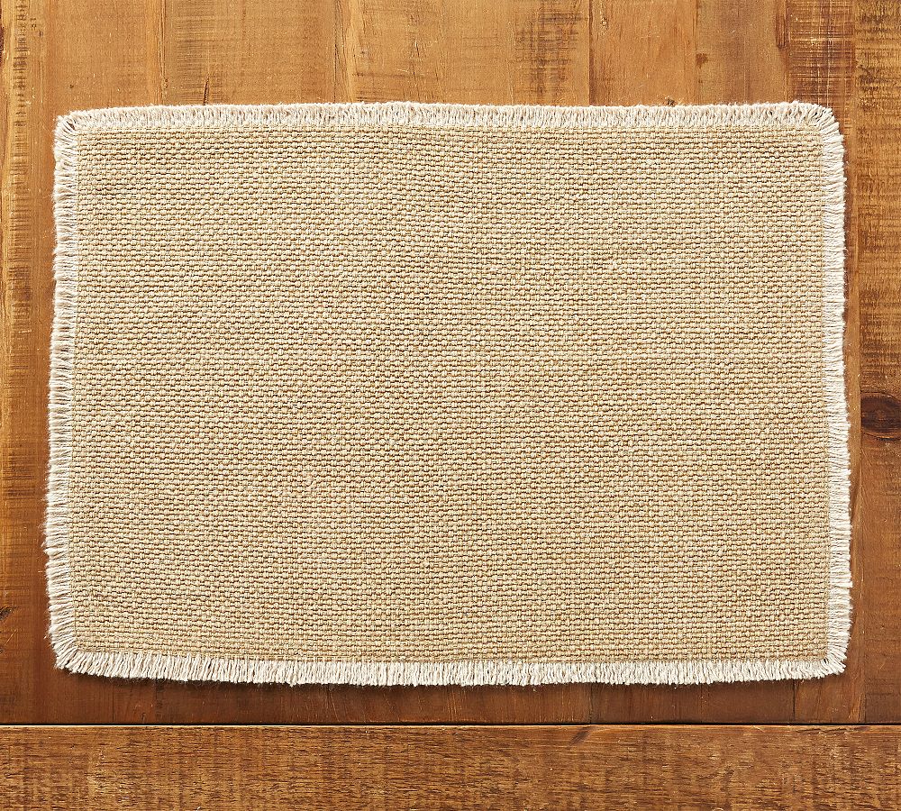 Mason Handwoven Cotton Fringe Placemats - Set of 4
