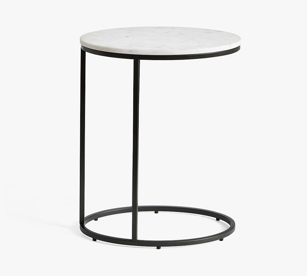 Open Box: Delaney Oval C-Table, Bronze