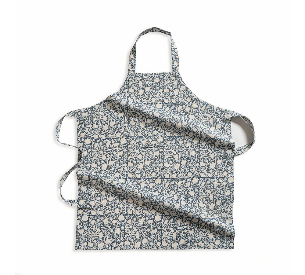 Carmel By the Sea Block Print Cotton Apron