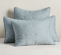 Open Box: European Flax Linen Tufted Waffle Comforter Sham