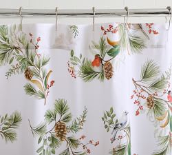 Winter Pine Organic Shower Curtain