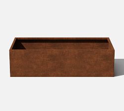 Corten Steel Garden Bed Planters - 24&quot;