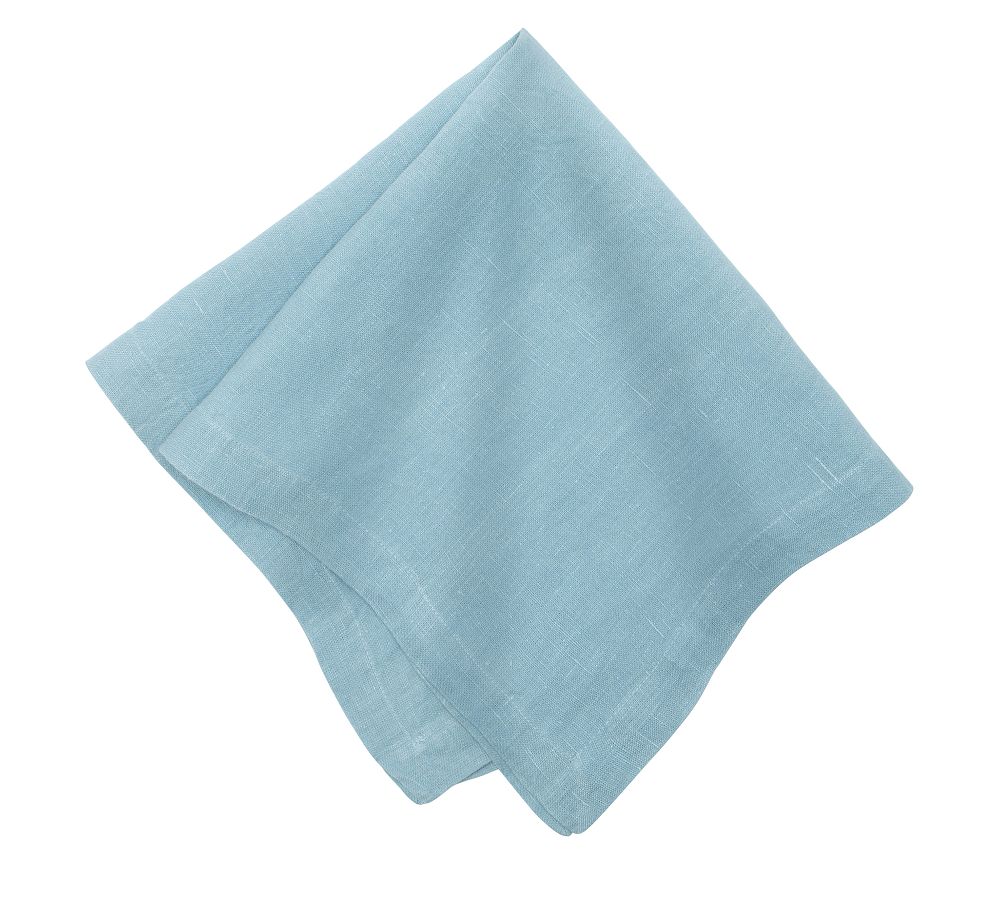 Pebble Beach Block Print Cotton Napkins - Set of 4