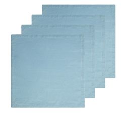 Pebble Beach Block Print Cotton Napkins - Set of 4