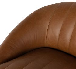 Calaveres Leather Swivel Chair