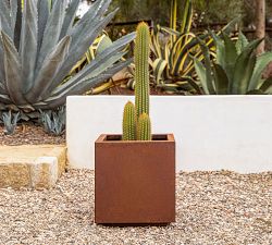Cube Outdoor Planters - Corten Steel