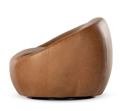 Calaveres Leather Swivel Chair