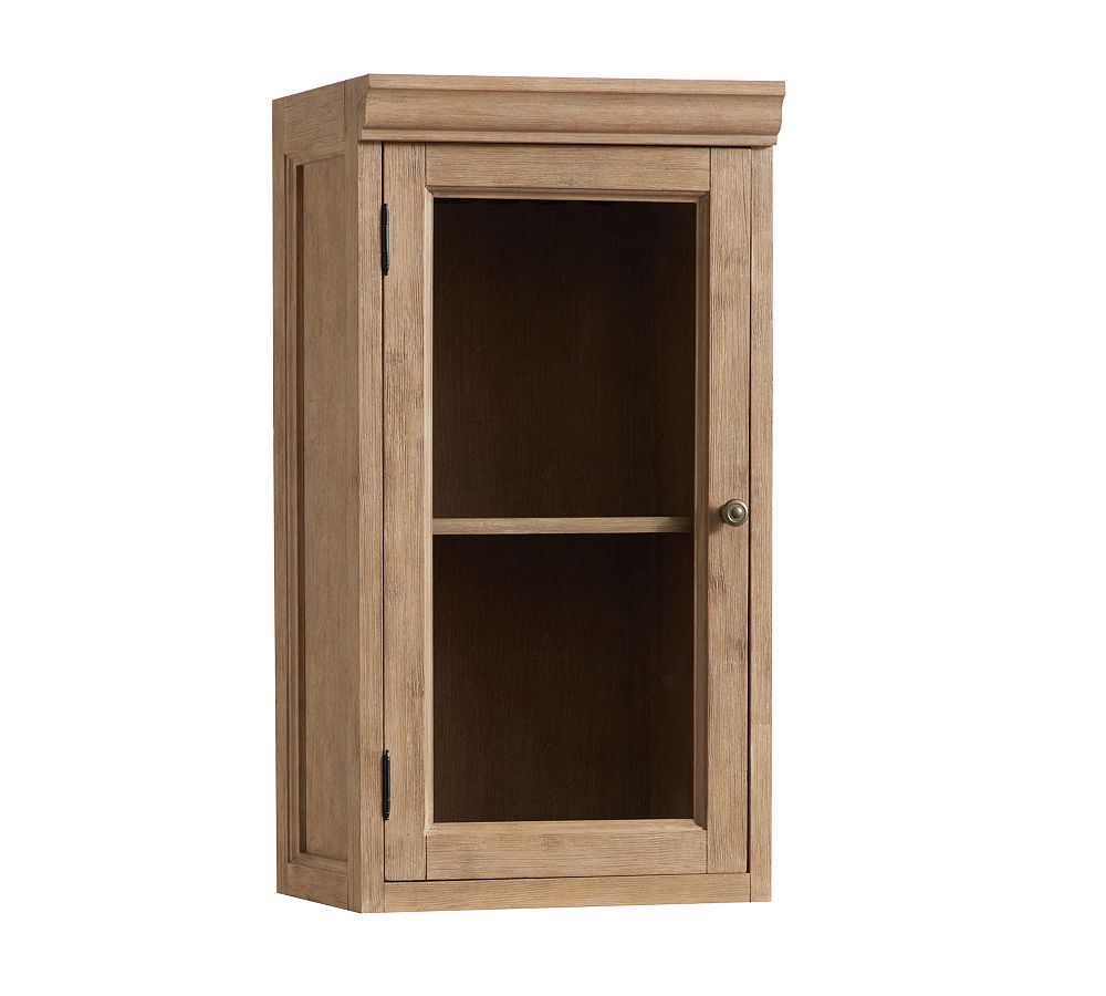 OPEN BOX: Modular Bar Glass Door Hutch, Seadrift