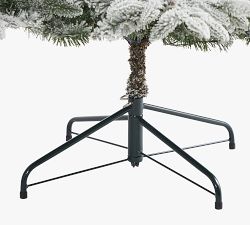 Faux Lit Flocked Manchester Spruce