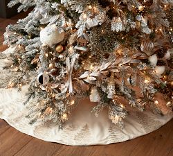 Lit Flocked Vermont Spruce Faux Christmas Tree - 7.5 Ft.