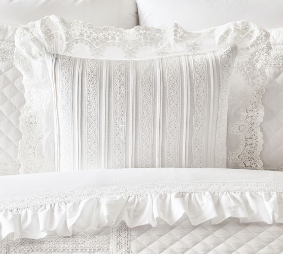 LoveShackFancy Lace Crochet Pillow