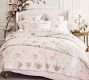LoveShackFancy Floral Bow Patchwork Embroidered Quilt