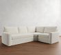 Pearce Square Arm Slipcovered 3-Piece Wedge Sectional (118&quot;&ndash;126.5&quot;)