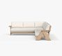 Modern Farmhouse 2-Piece Sofa Outdoor Sectional (134&quot;)