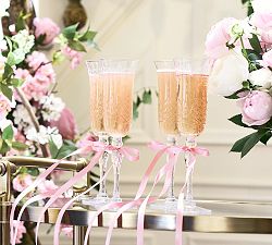 LoveShackFancy Bow Champagne Flutes - Set of 2