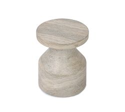 Omen Round Concrete End Table (13&quot;)