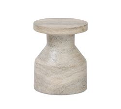 Omen Round Concrete End Table (13&quot;)