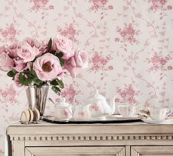 LoveShackFancy Pink Rose Teacups &amp; Saucers - Set of 2