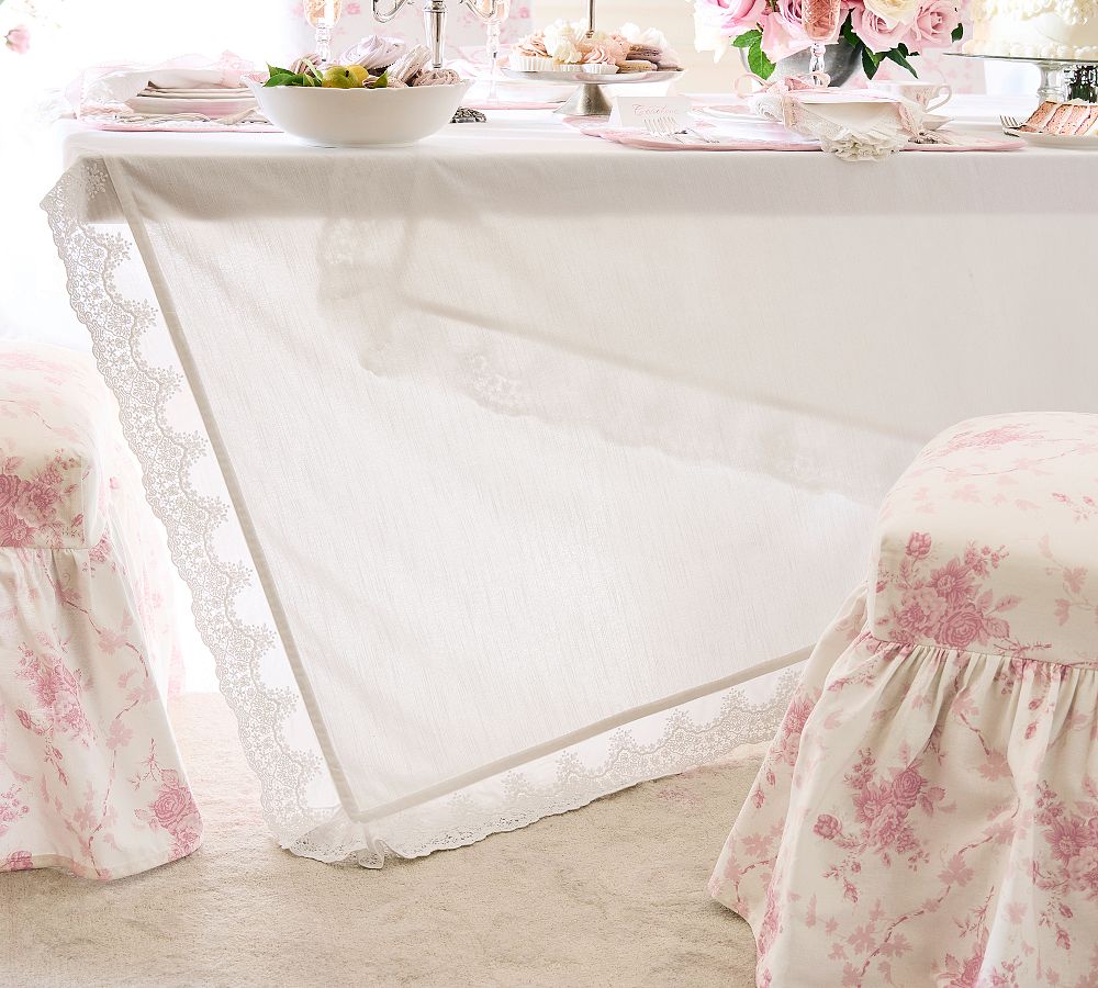 LoveShackFancy Ruffle Crochet Tablecloth