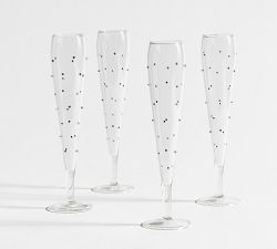 Confetti Celebration Flutes - Set of 4
