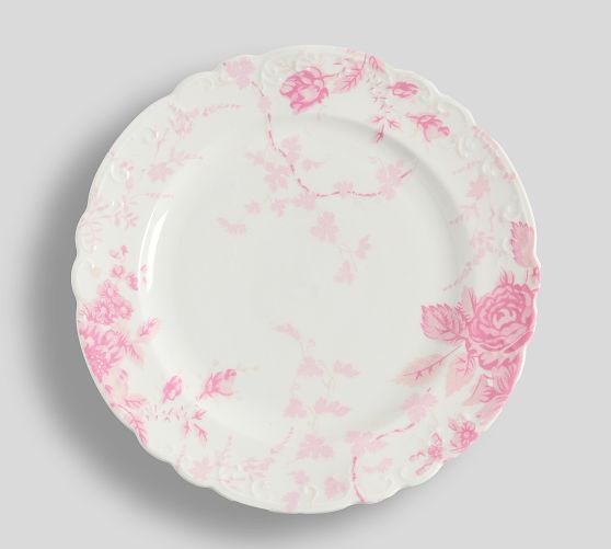 LoveShackFancy Pink Rose Salad Plates - Set of 4