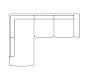 Right Loveseat + Left Return Bumper